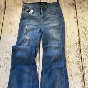 indigo rain bell bottom jeans
